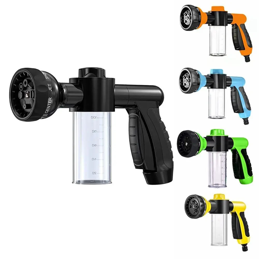 

Пластиковый распылитель высокого давления, 8 методов полива, регулируемая насадка, душ для собак, ванна, распылитель пены, портативный шпиль, регулируемый