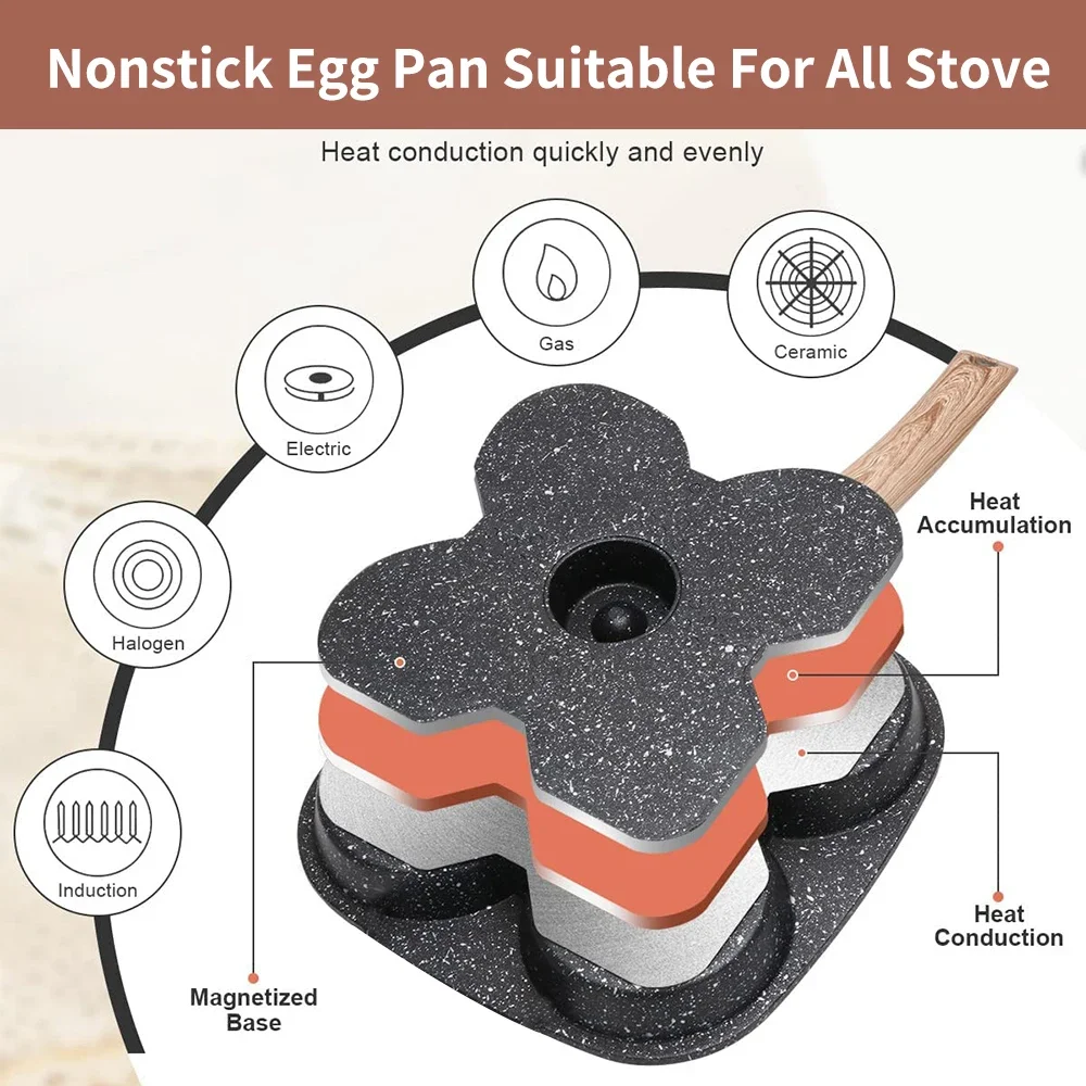 وعاء فطيرة من الألومنيوم غير لاصق مكون من 4 أكواب، غطاء قلاب اختياري، وملعقة وفرشاة للعجة/الإفطار (سهل التنظيف، صحي)