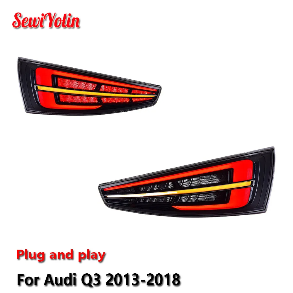 

Car Led Tail Lights For Audi Q3 2013-2018 Rear LED Brake Reverse Lamps Taillights Assembly Auto Accessories