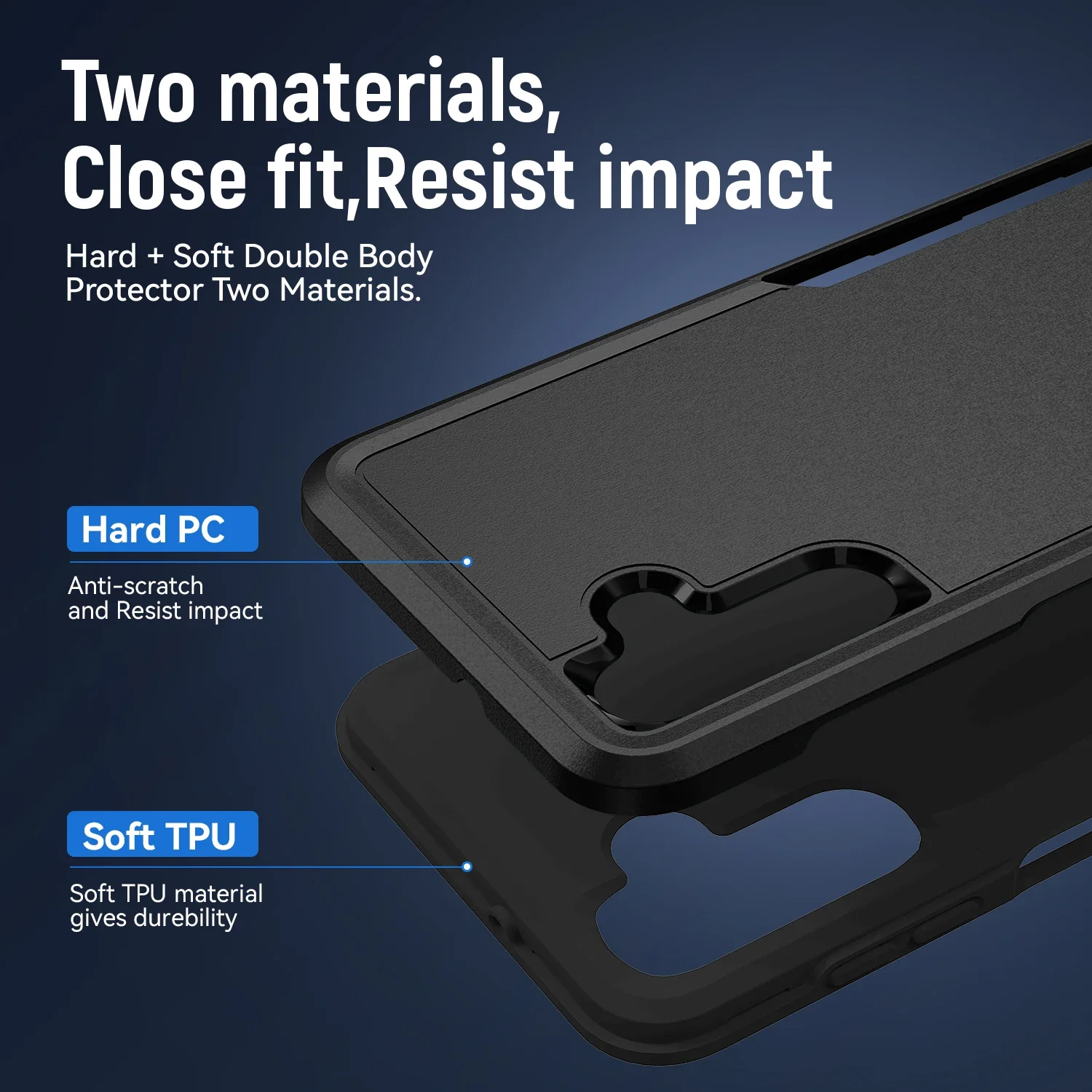 Casing penutup tahan guncangan mewah untuk Samsung Galaxy S24 Plus 5G Ultra FE casing lapisan ganda