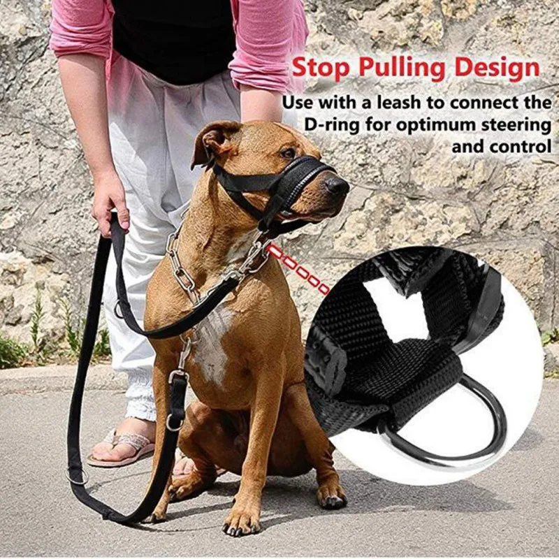 Adjustable Nylon Dog Muzzle for Small Medium Large Dogs Prevent From Biting,Barking And Chewing