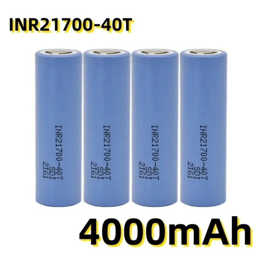 Original Battery 21700 4.0Ah INR21700-40T 4000mAh 30A 40T 3.7V High Discharge/large Capacity Lithium-ion Battery