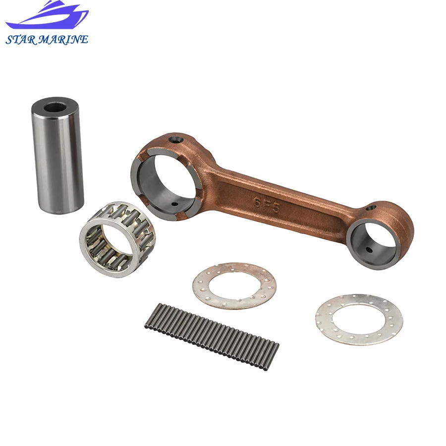 66T-11650-00 Connecting Rod Kit For Yamaha Outboard Motor 2 Stroke 40HP 40X 66T-11651 Boat Engine Aftermarket Parts