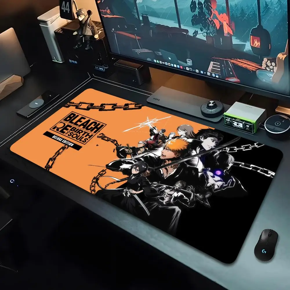 B-Bleachs K-Kurosaki Ichigo Mouse Pad Cartoon Lockedge Large Gaming Pad Computer Gamer Keyboard Mouse Mat Desk Mousepad for PC D