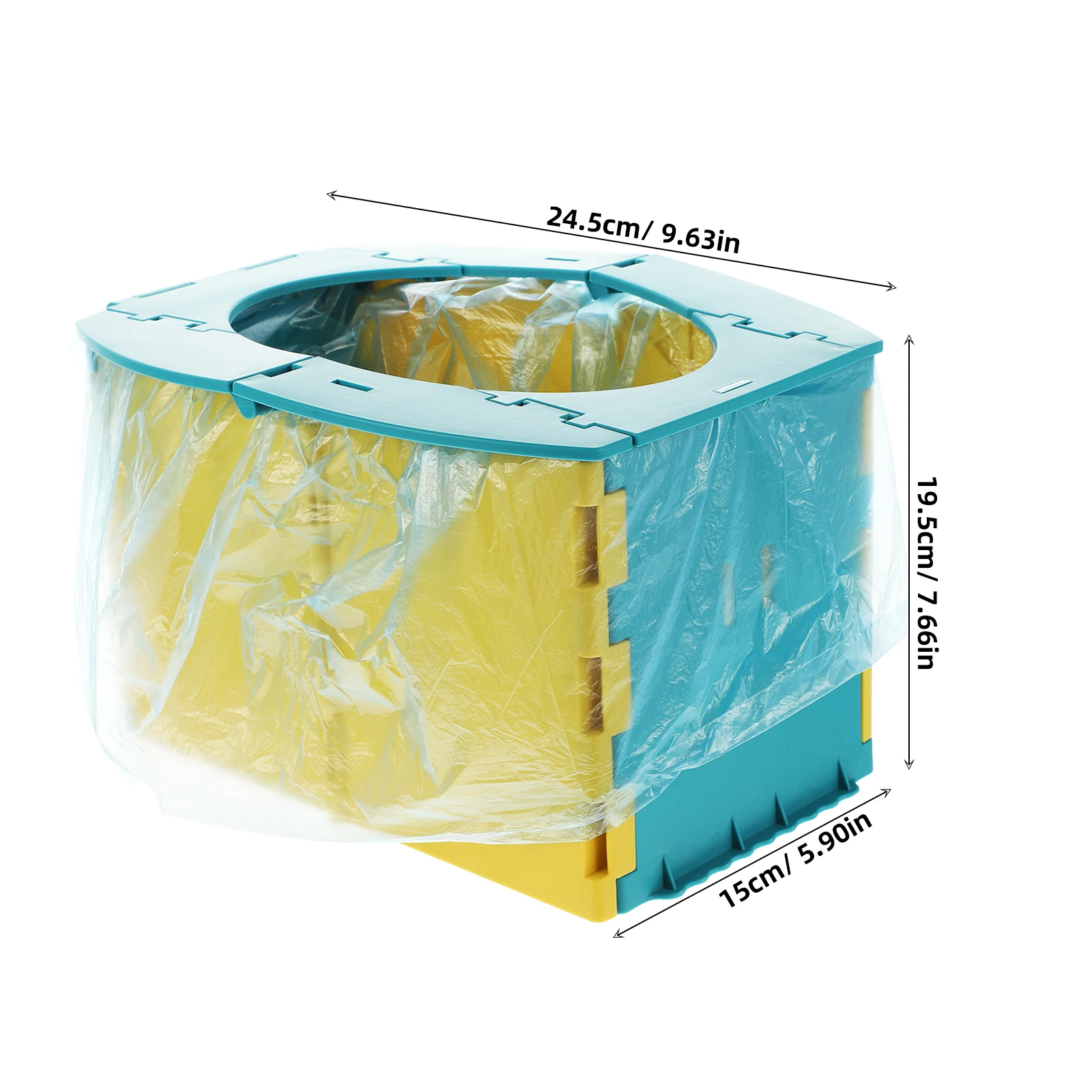 

Portable Baby Travel Potty Foldable Toddler Toilet Trainer Lightweight Compact Car Use Safe Odorless Eco Friendly Easy