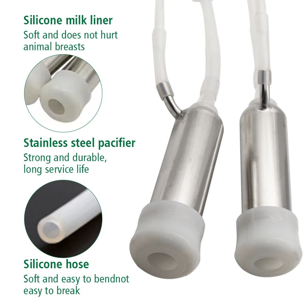 ماكينة حلب البقر والأغنام النبضية سعة 5 لتر، ماكينة حلب النبض الكهربائية للحيوانات، محمولة لمعدات تربية المزرعة