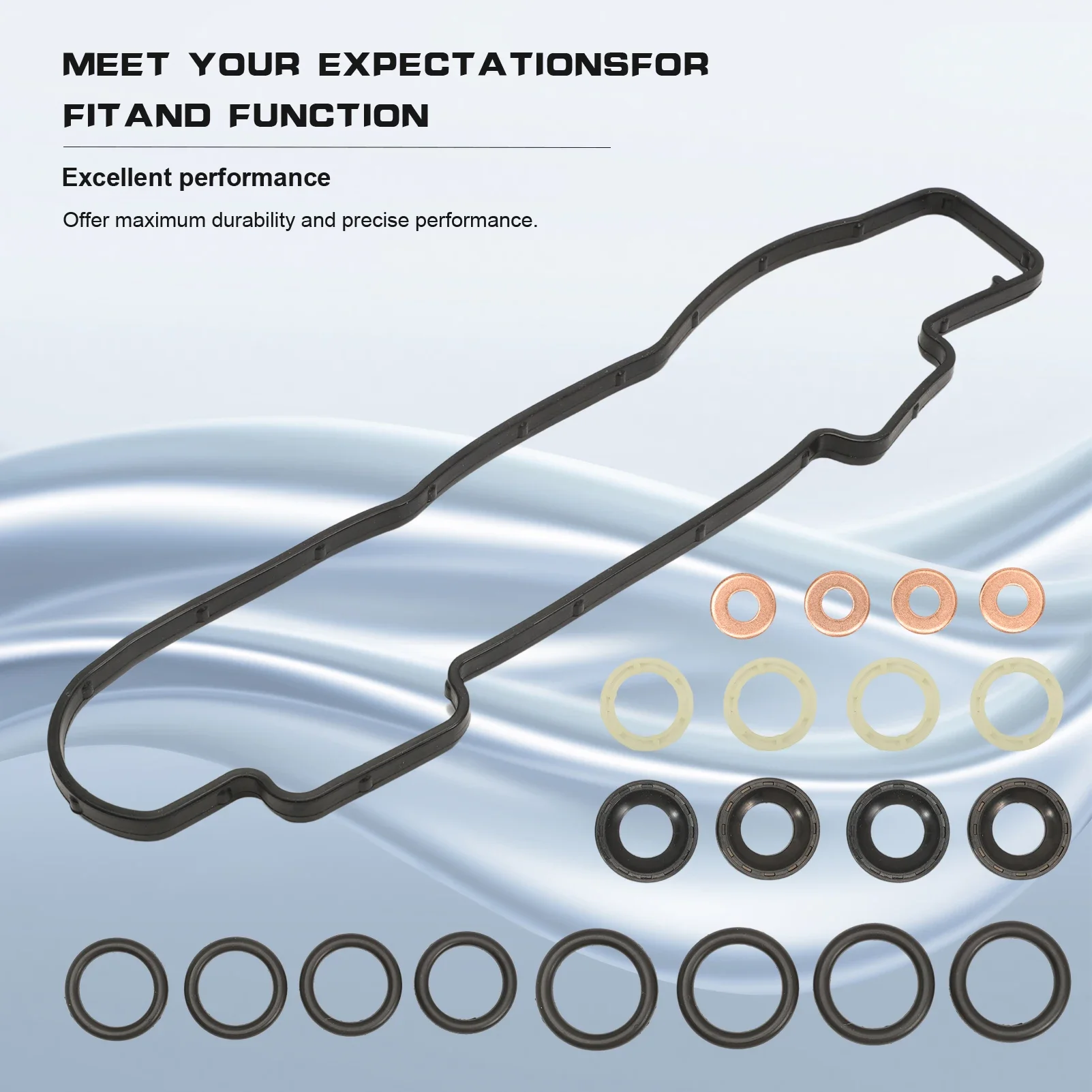 Injector Gasket Kit 1.6 HDi for 1007 206 2004-2018 207 3008 307 308 407 5008 Expert Partner 2005-2018 B9 2008-2018 Jumpy 2007-18