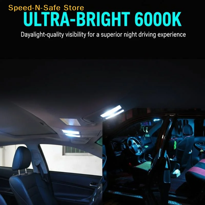 

Super Bright Festoon CSP LED Bulbs Dome Light Reading Lamps Reading Dome Lights White 31MM/36MM/39MM/41MM