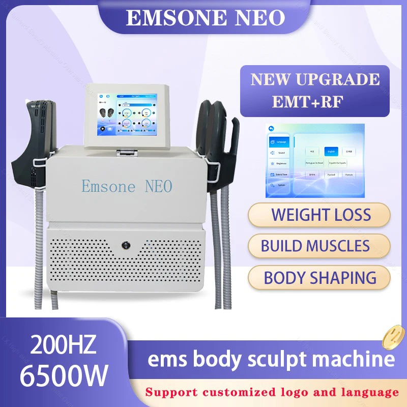

EMS Body Sculpting Machine 15 Tesla 6500W 200HZ Emsone Neo Weight Lose Hiemt Pelvic Pad Muscle Stimulation For Beauty Salon