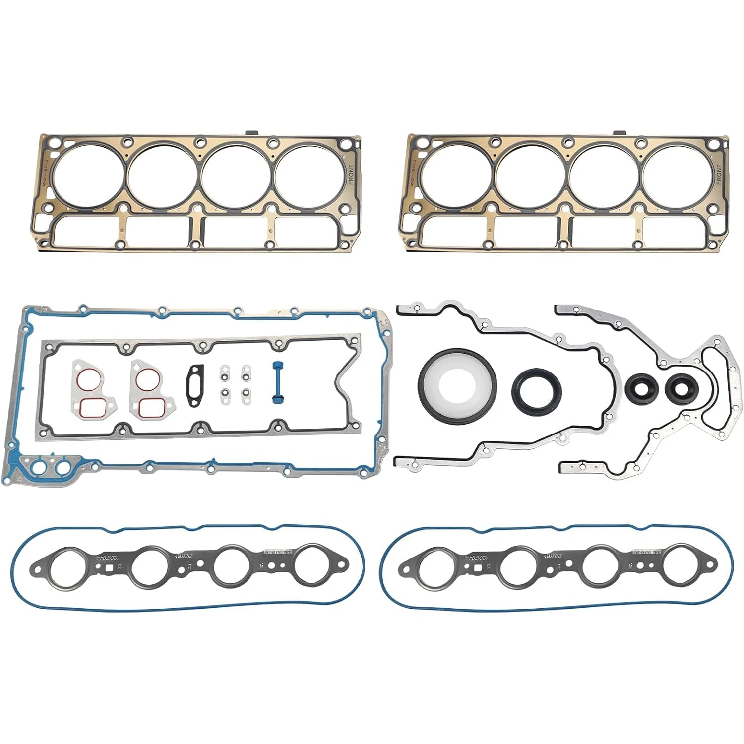 

New LS Gasket Set Kit and LS9 Head Gaskets Compatible with LS1 LS6 LQ4 LQ9 4.8 5.3 5.7 6.0L GEN 3 III LS Gasket Kit