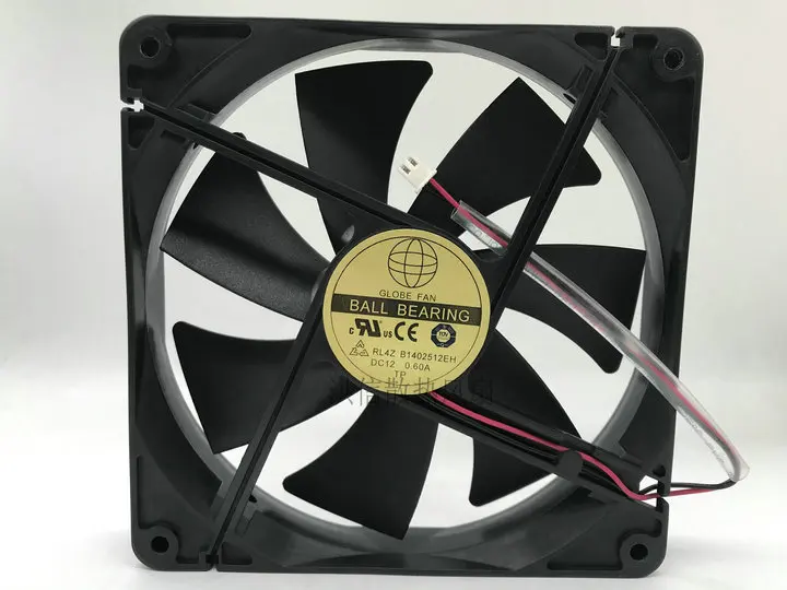 140mm PSU Cooling Fan 14cm, RL4Z B1402512EH 12V 0.60A 14025 140X140X25mm Dual Ball Computer PC Cooler