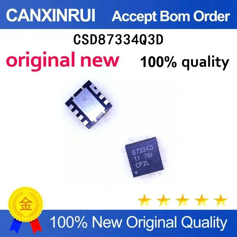

(5-100 Pieces) CSD87334Q3D silk screen 87334D QFN8 brand new original stock
