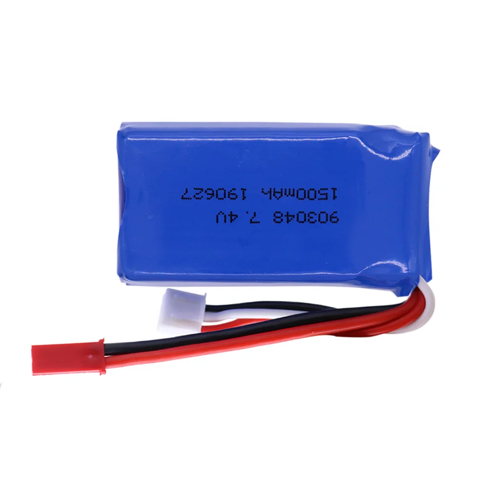 7.4V 1500mah LiPo Battery 903480 with Charger For Wltoys V353 A949 A959 A969 A979 k929 Drone Battery For RC Cars Helicopter Boat