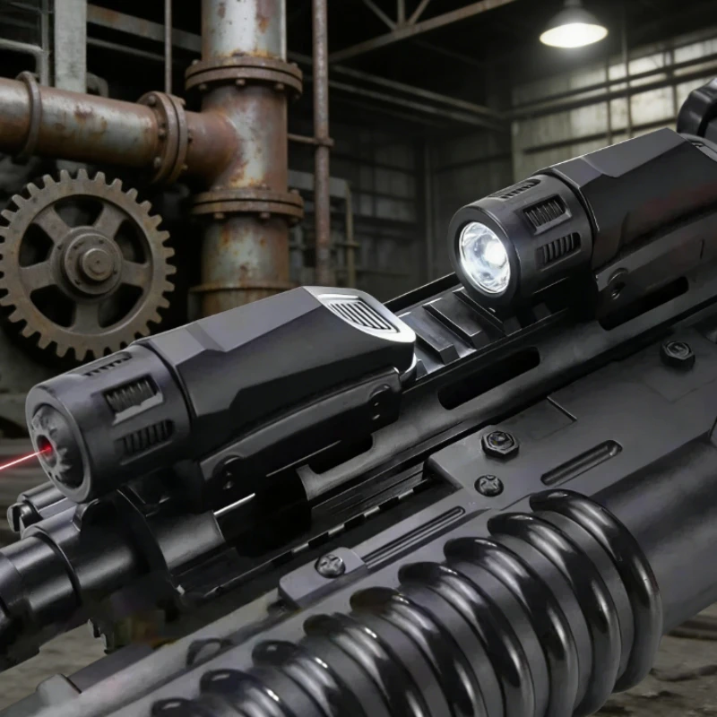 

Фонарик для пистолета для M416/M1911/G18, страйкбольный пистолет, винтовка, подходит для 20 мм, рельсовый охотничий фонарик Weaver Picatinny