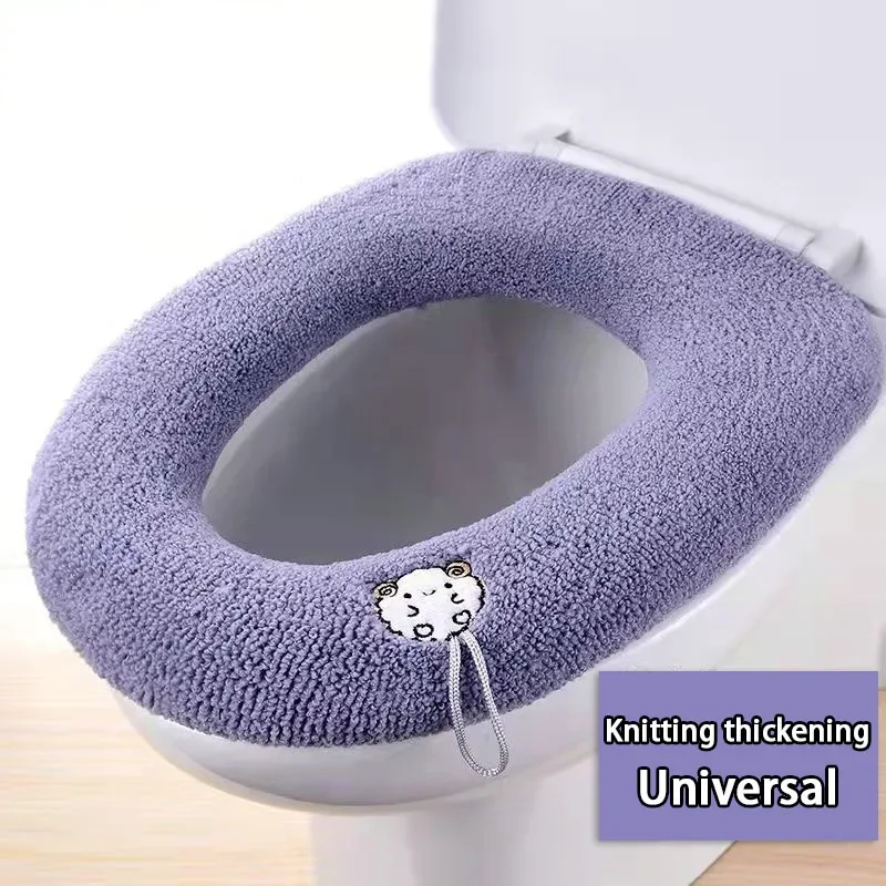 

Soft Winter Washable Thicken Toilet Seat Cover Mat Closestool Mat Seat Case Toilet Lid Pad Bidet Cover Bathroom Accessories