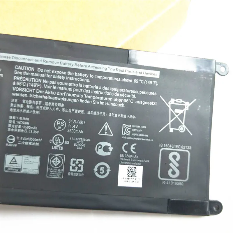 Suitable for  DELL 15-5565 fuel 7000 5567 7460 7560 for WDXOR laptop batteries