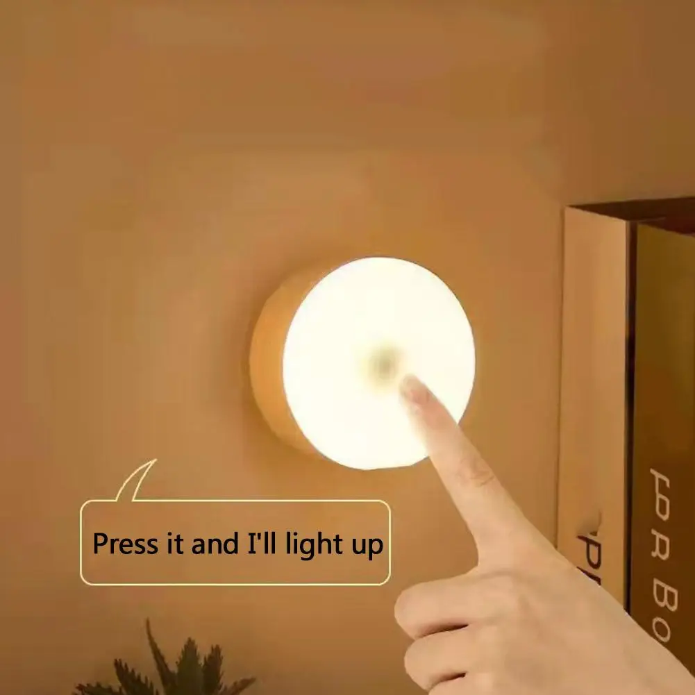 Rechargeable LED Under Cabinet Lights Motion Sensor Night Light Smart Lamp Stairs Closet Wardrobe Kitchen Light Bedroom Decor