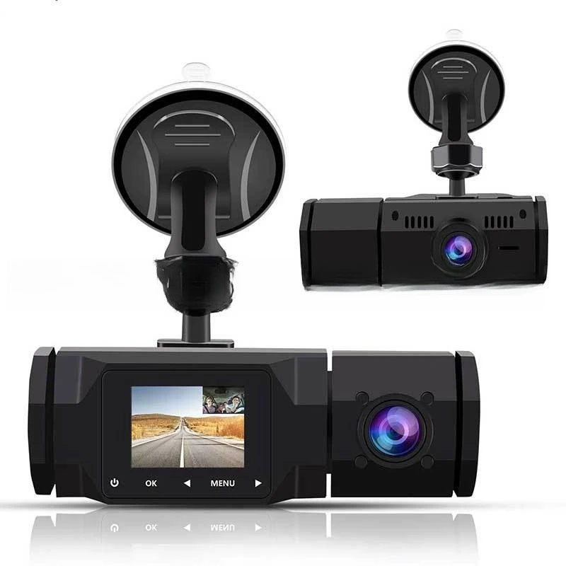 

Driving recorder, dual lens high definition 1080P internal and external dual recording night vision recorder