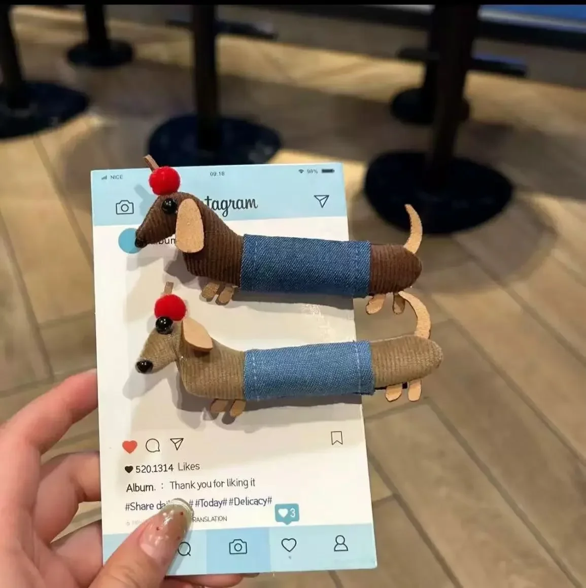 Creative Funny Dachshund Bangs Hairpin Puppy Cute Cartoon Dog Hairbands Ponytail Headwear Creative Duckbill Clip Female Girls