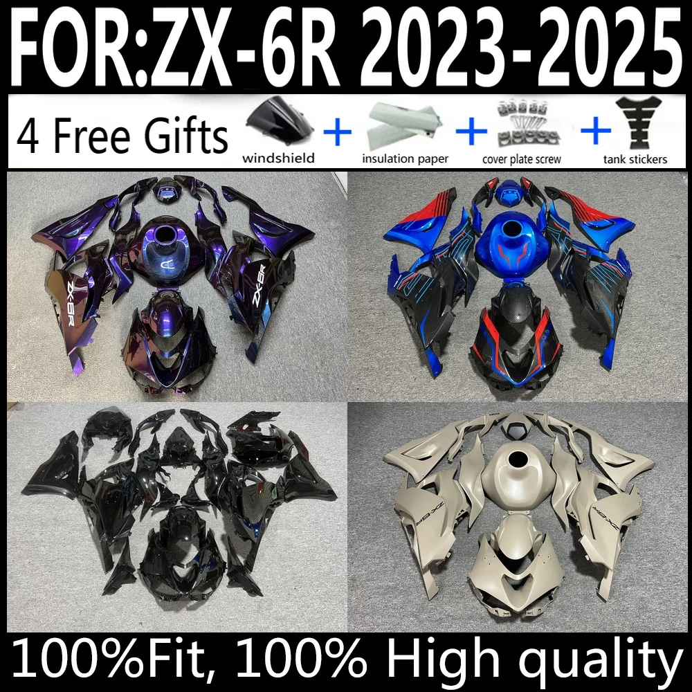 

Injection Molded ABS Fairing Kit For Kawasaki Ninja ZX-6R 636 2023-2024 2025 Bodywork Cowling Set High Quality Factory Direct Fi