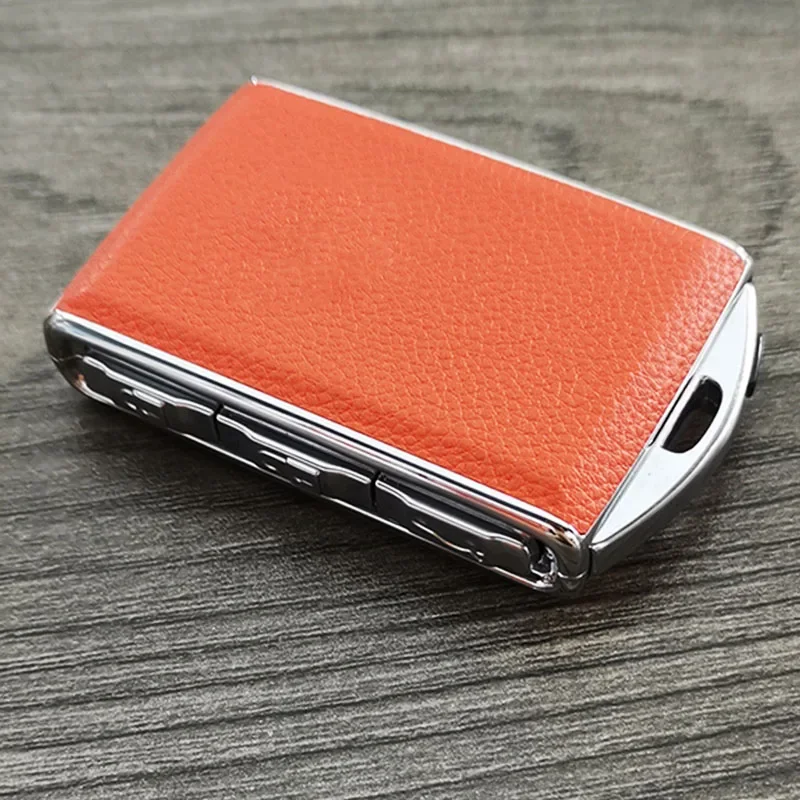 Funda de aleación de cuero para llave de coche, carcasa de modificación de llave de moda para Volvo S60, S90, XC40, XC60, XC90, V60, V90, Polestar
