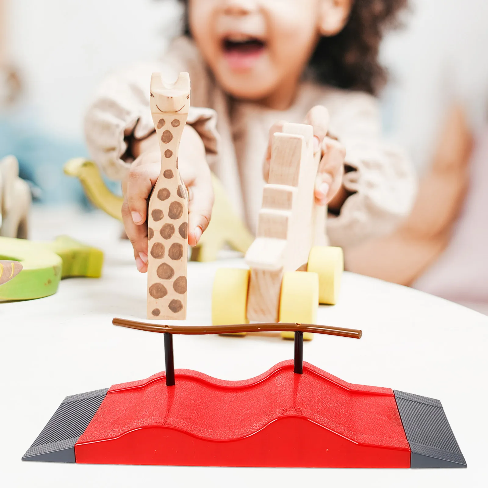 Rampa per skateboard da dito Mini Skate Park Puntelli per scene di ostacoli Mazzo di plastica per bambini Divertimento accessorio per giochi di pratica di pattini da dito