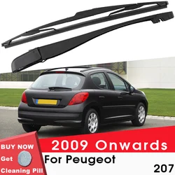 BEMOST Car Rear Windshield Wiper Arm Blades Brushes For Peugeot 207 2009 Onwards Hatchback Windscreen Auto Styling