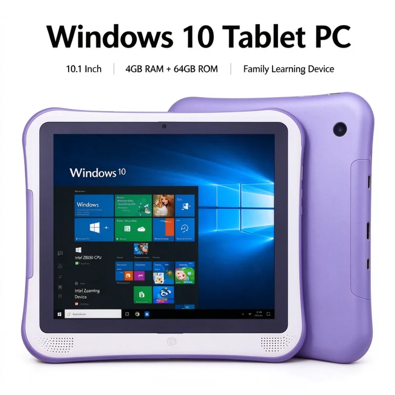 10.1인치 Q1 태블릿 PC, 4GB DDR RAM, 64GB 플래시 메모리, Z8350 CPU, 윈도우 10, 쿼드 코어, 최대 1.44GHz, 64비트 운영 체제, Wi-Fi 지원