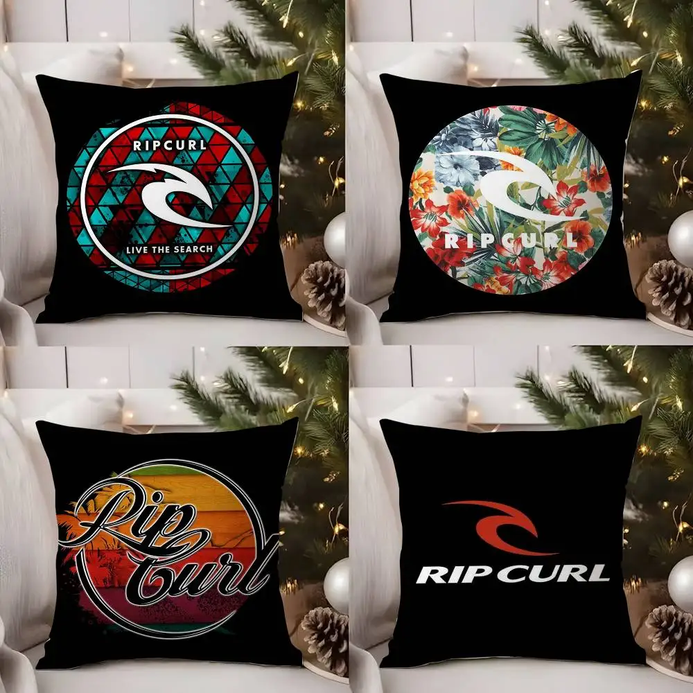 

Surf Beach R-Rips Curls Pillow Case Office Sofa Dorm Chair Back Short Plush Double-sided Printing Home Cushion Cover