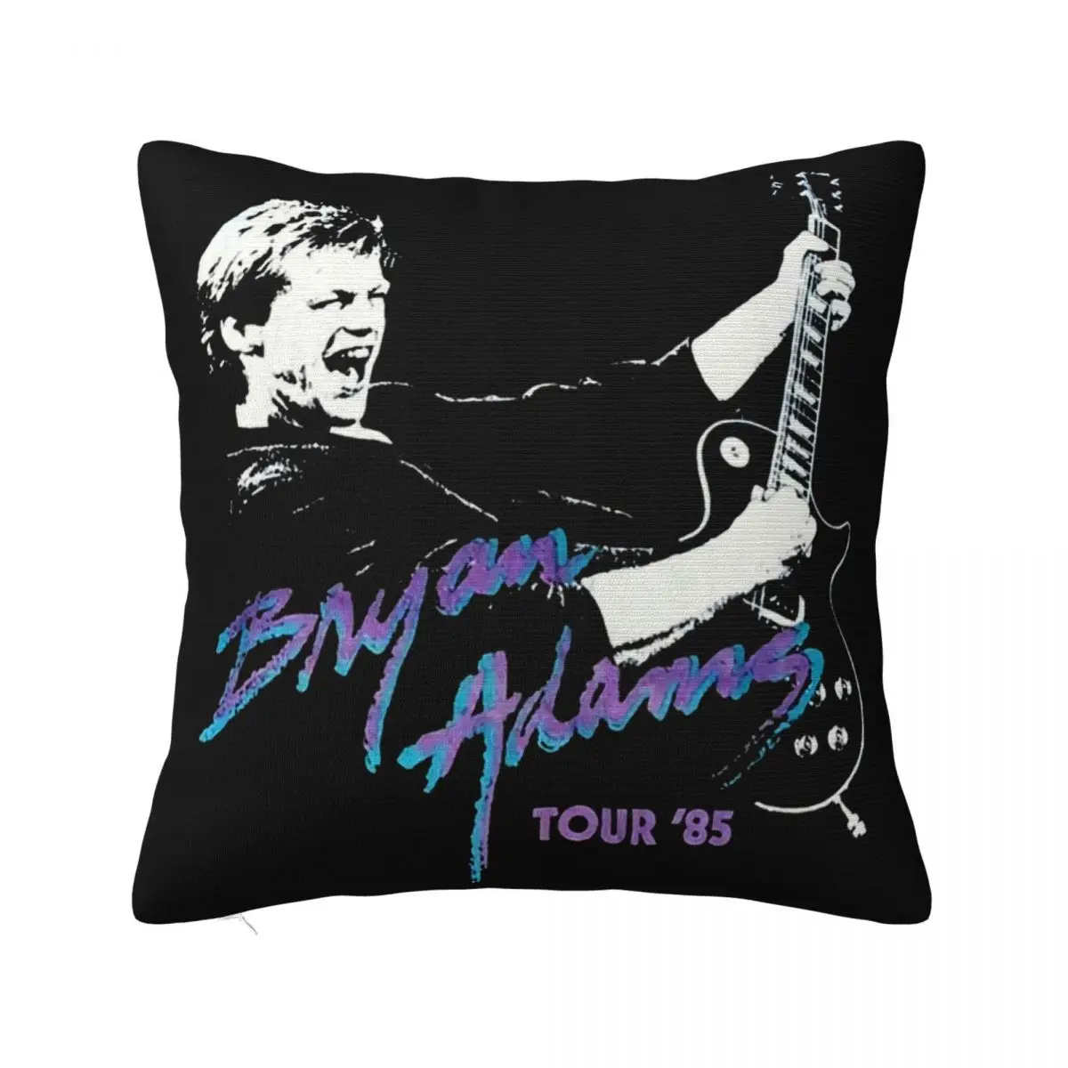 T No Tru Vtg 80S Bryan Adams 1985 Tour Rock Music Super Rare Size S 3Xl 3D Pillow Case