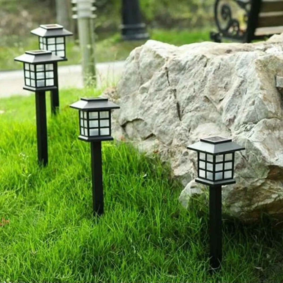 

8PCS Solar Garden Lights Solar Landscape Lights for Solar Lights for Yard Garden Lawn Walkway Driveway,C