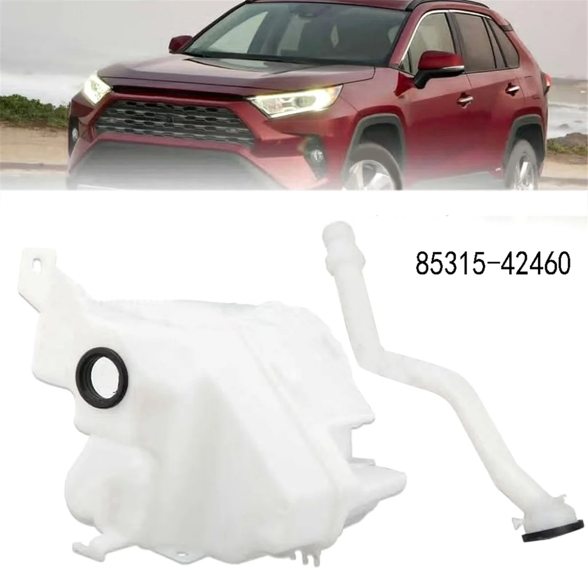 85315-42460 Windshield Washer Reservoir Tank W/Cap for Toyota Rav4 2020