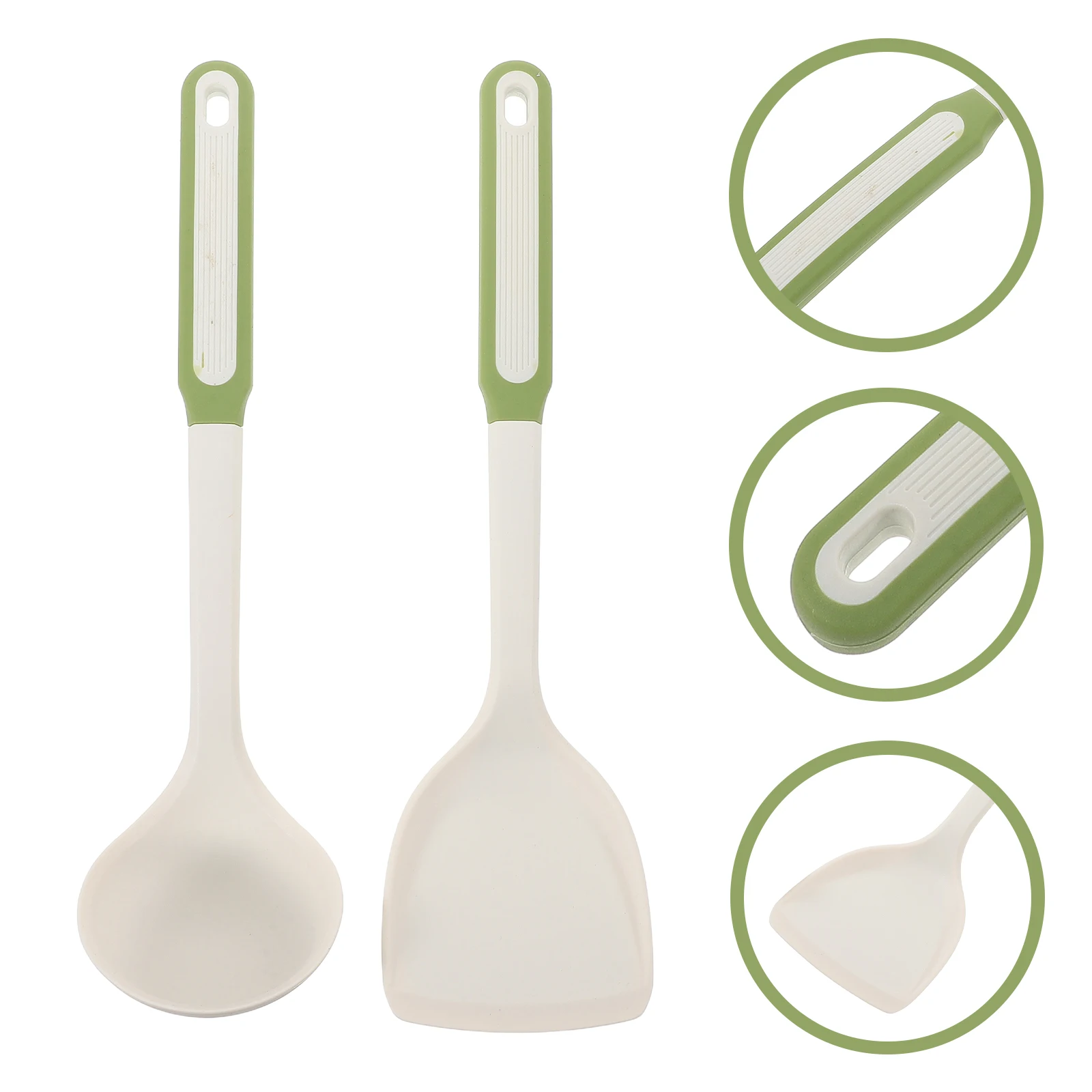 

1Set Silicone Kitchen Utensils Set Heat Resistant Ladle Spatula for Cooking Stirring Serving Easy Clean Spatulas Silicone