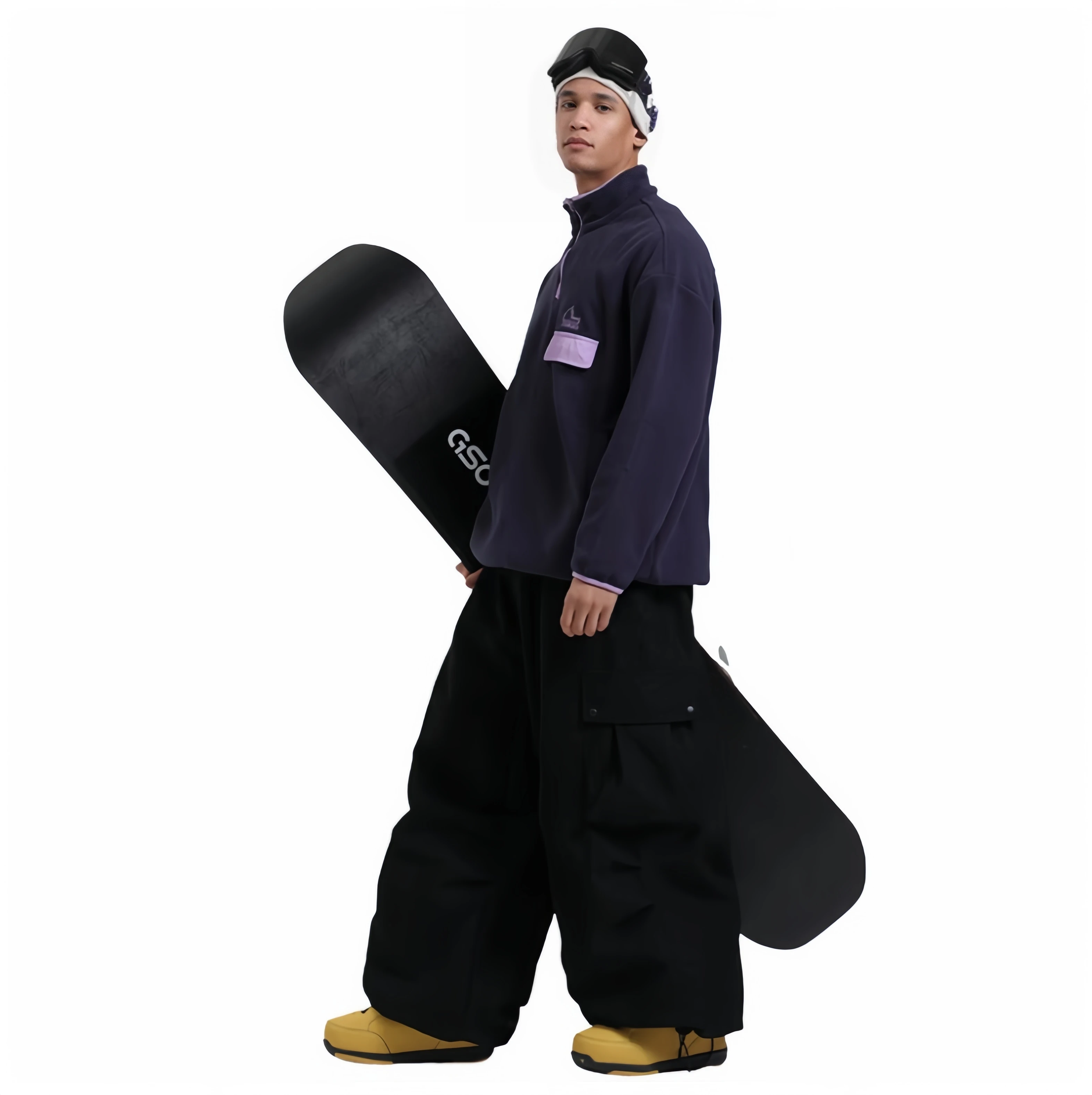 Gsou Snow мужские и женские свободные модные лыжные брюки для улицы, зимние зимние спортивные теплые водонепроницаемые брюки для сноуборда