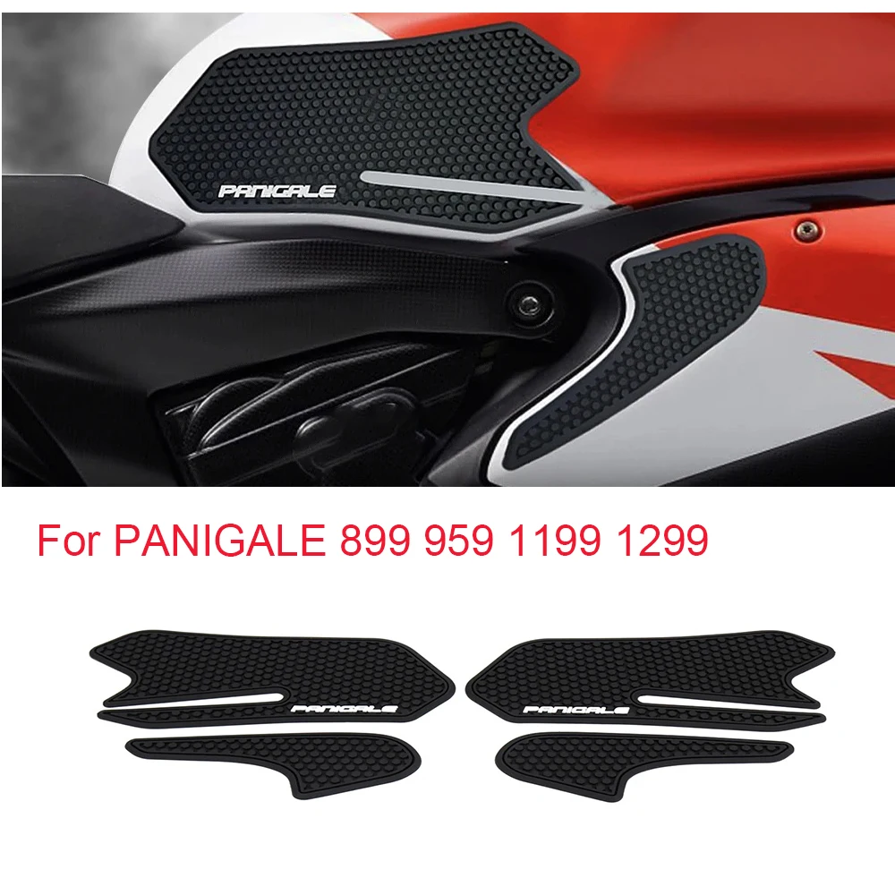 

New Tank Traction Pad Side Gas Knee Grip Protector Anti slip sticker 3M Black Motorcycle For DUCATI PANIGALE 899 959 1199 1299