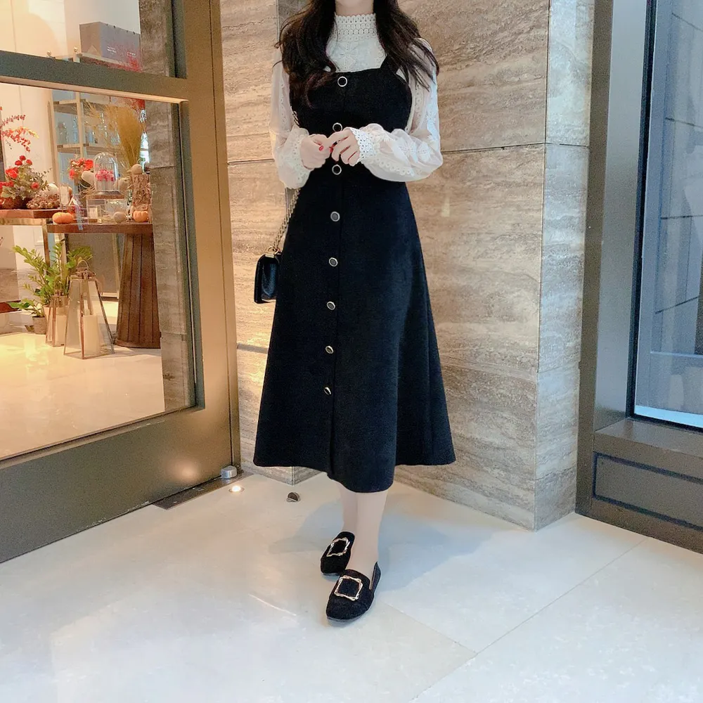 

Женская Однотонная юбка на пуговицах, универсальная простая Яркая юбка в Корейском стиле, Новинка лета 2024
