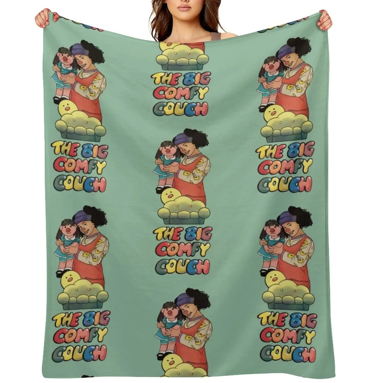 

Loonette and Molly (The Big Comfy Couch) Throw Blanket cosplay anime Softest Luxury Blankets