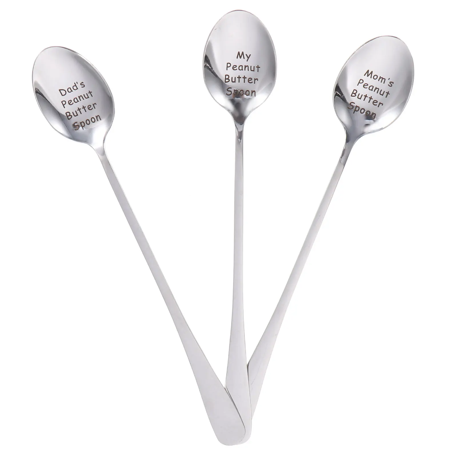 

3 Pcs Stainless Steel Soup Spoon Tableware Family Meals Banquets Party Perfect Gift Home Coffee Spoons Metal Dessert