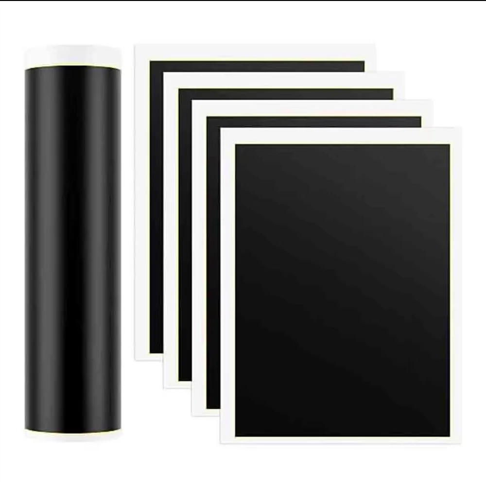 5pcs/set Black Laser Engraving Marking Paper 36x24cm High Visibility Easy Application for Metal Glass Ceramics Stone Crafting