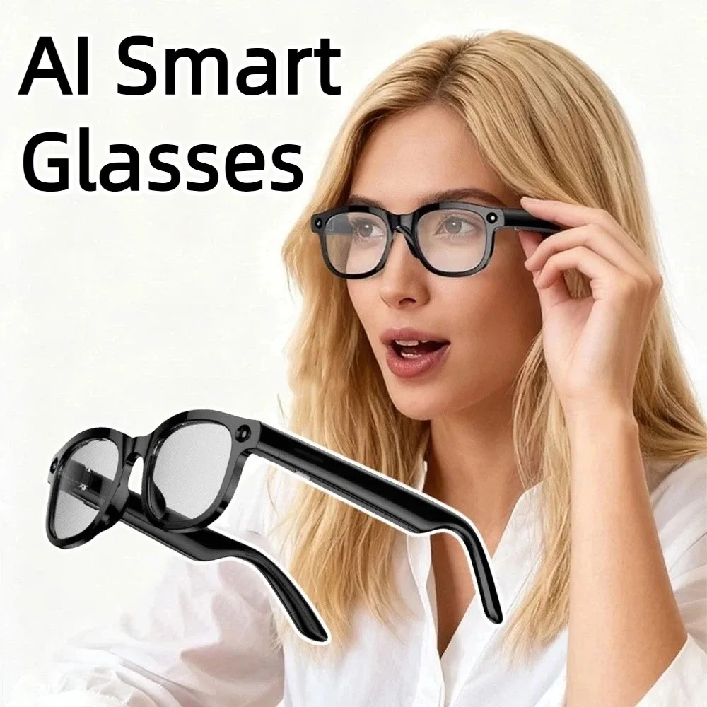 Real-time Translation AI Smart Glasses Anti-Blue Light Wearable Tech Smart Video Glasses Bluetooth Audio Waterproof