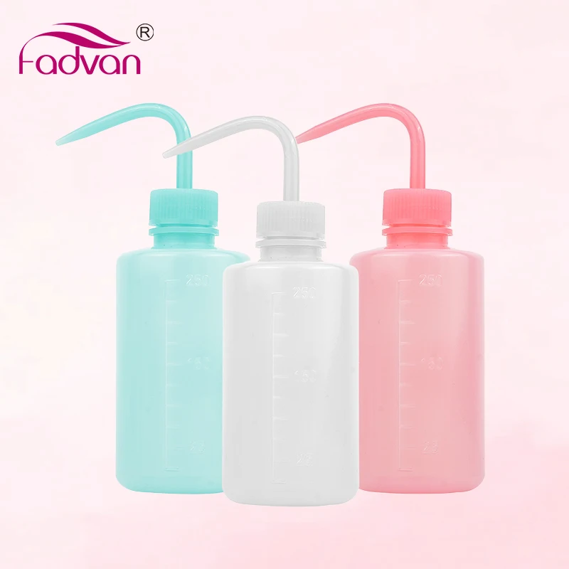 Fadvan-botella de lavado para extensión de pestañas, suministros de maquillaje blanco, azul y rosa