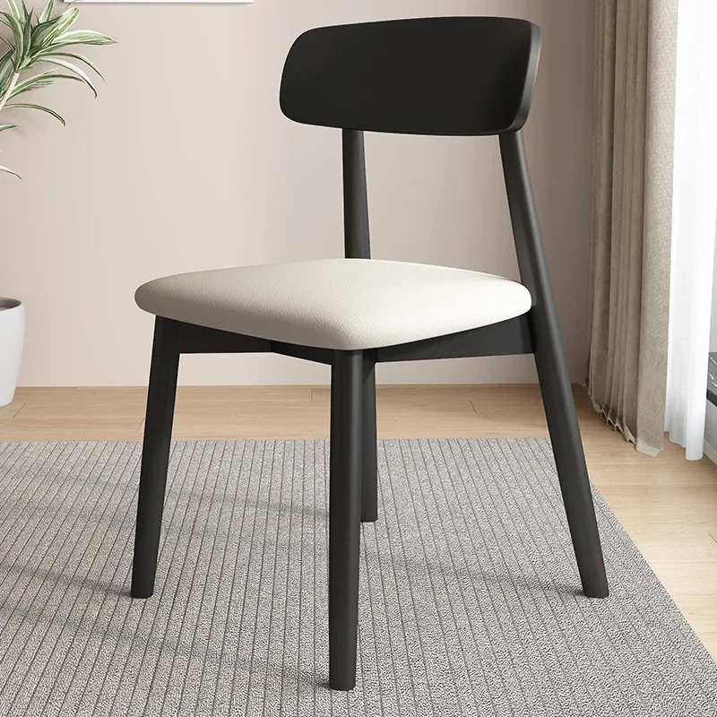 Soft Chair Bar Stool Kitchen Furniture Antique Leather Chaise Design Home Lounge Decorative Armchair Outdoor Garden Terrace Wood image 6