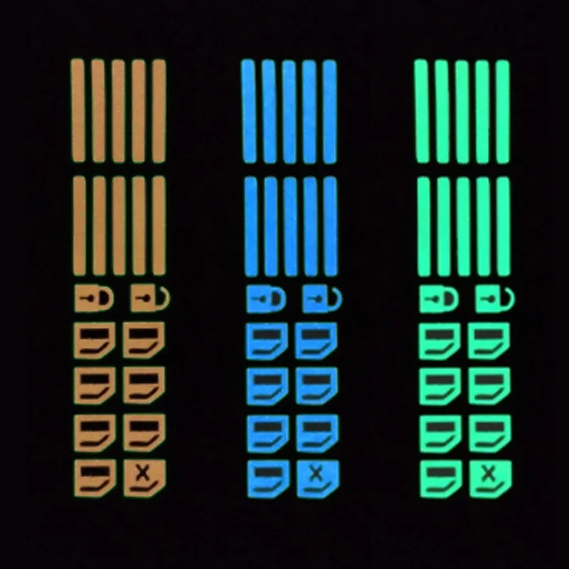Auto Fluoreszierende Leuchtknopf Aufkleber Nacht Leuchtende Knopf Fluoreszierende Aufkleber Tür Fenster Lift Nacht Sicherheitsschalter Auto Aufkleber