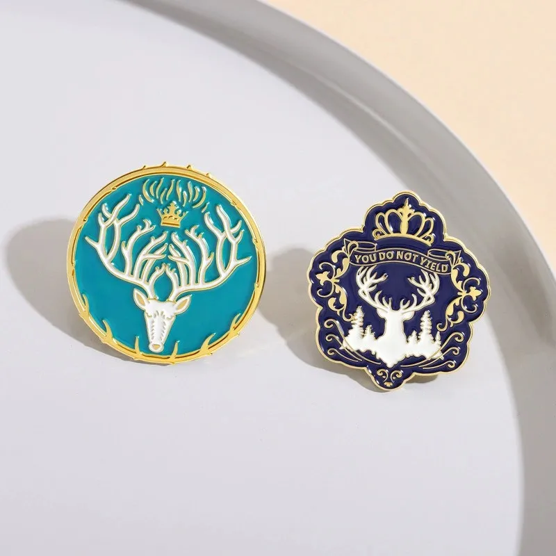 You Do Not Yield Enamel Pins Feminist Brooch Throne of Glass Fantasy Novel Bookish Lapel Badge Fashion Jewelry Gifts Wholesale