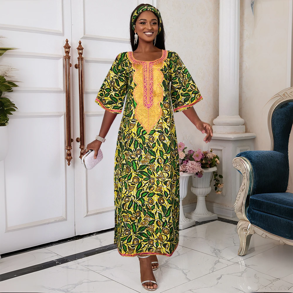 H&D African Embroidery Dresses for Women 2024