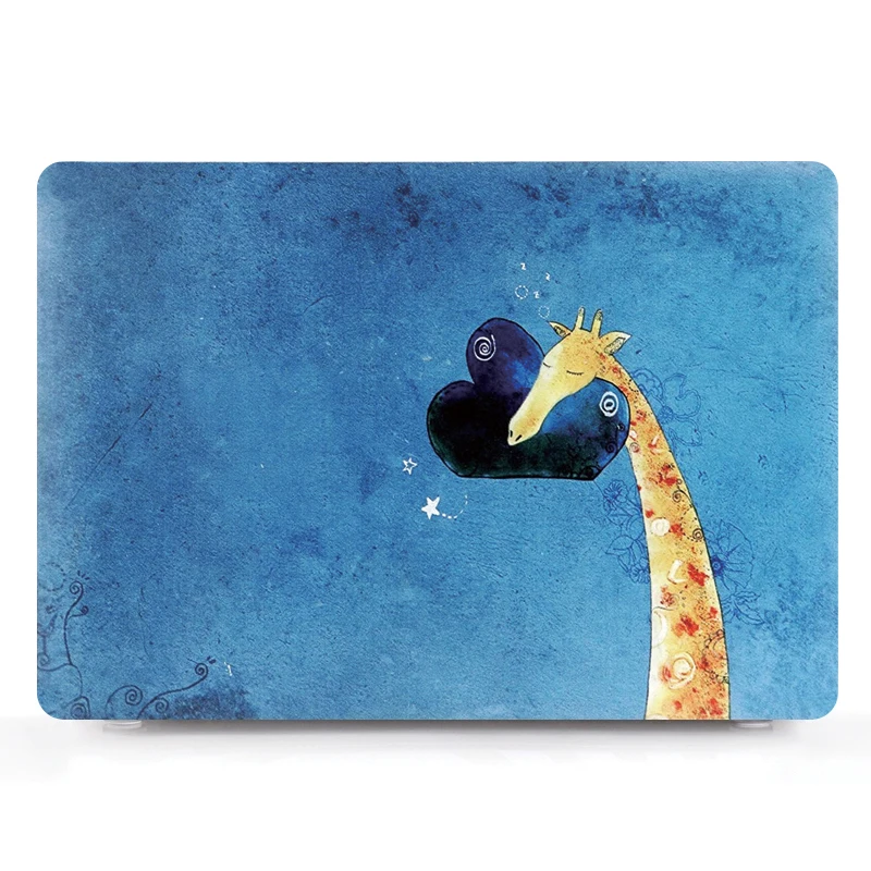 

Для Macbook Air Pro 11 12 13 дюймов ноутбук с принтом, жесткий защитный чехол с полным покрытием, сумка из кожи SG