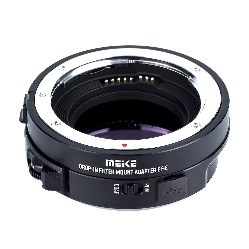 Imagem -03 - Meike-metal Auto-focus Lens Adapter Mk-eftz-c Drop-in Filtros para Canon ef Ef-s Nikon Z-mount Z30 Z50 z5 z6 z7 z8