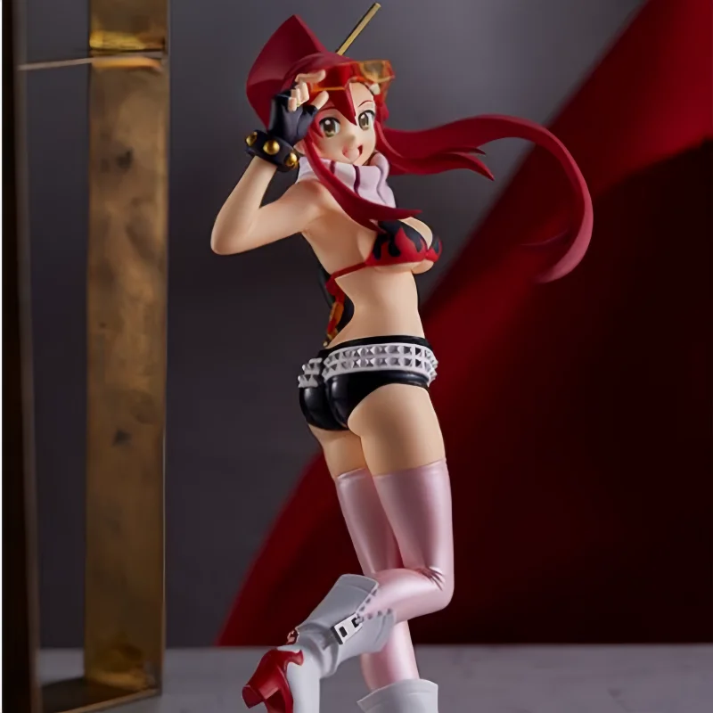 Hot Original Genuine Tengen Toppa Gurren Lagann 17cm Youko Anime Action Figures Collection desktop Model Toys For Birthday Gifts