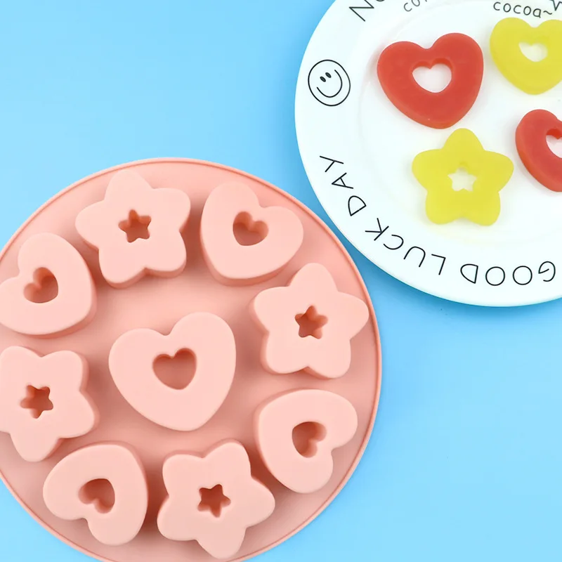 9 Even Love Donut Mold, Five-pointed Star Baking Mould XG713