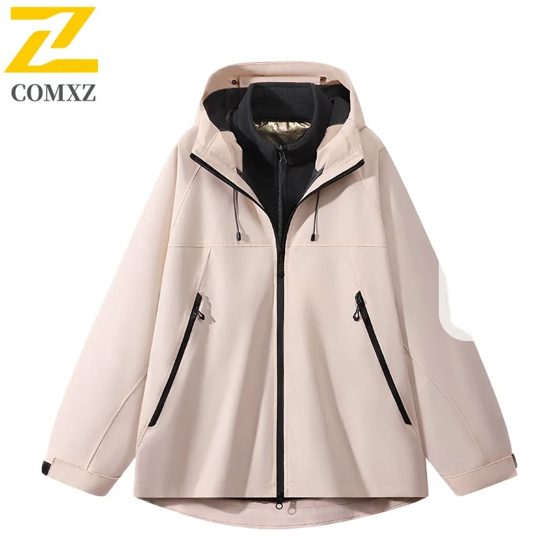 EiAO سترة واقية الكورية نمط زوجين مقاوم للماء يندبروف فضفاضة تناسب سترة خارجية للتخييم الصيد المشي لمسافات طويلة عادية 2025 #5